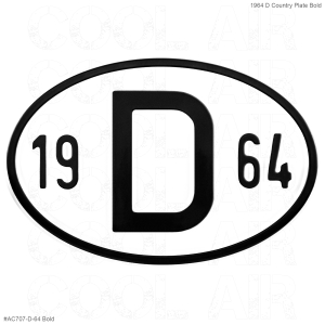 1964 D Country Plate