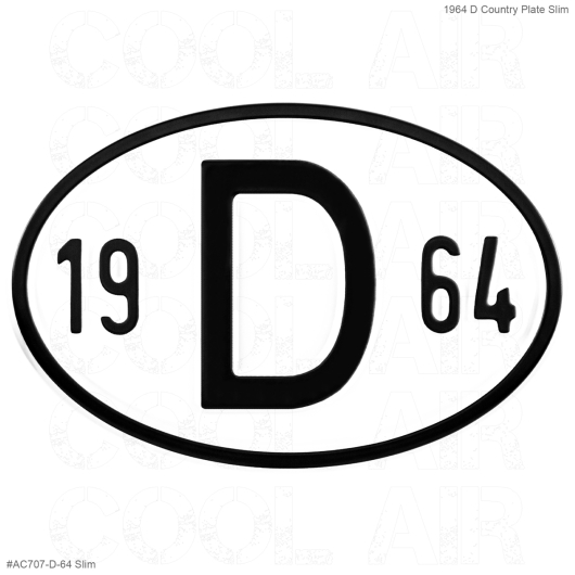 1964 D Country Plate