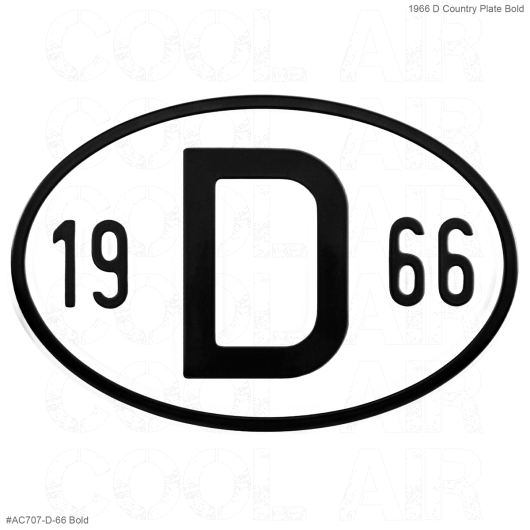 1966 D Country Plate
