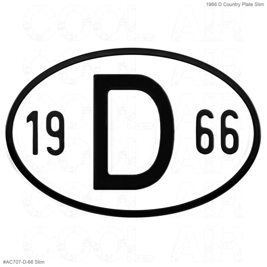 1966 D Country Plate