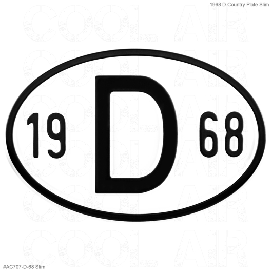 1968 D Country Plate