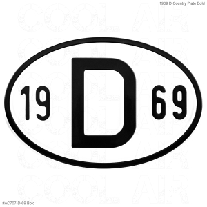 1969 D Country Plate
