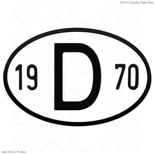 1970 D Country Plate