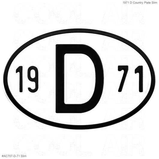 1971 D Country Plate