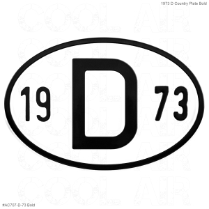 1973 D Country Plate