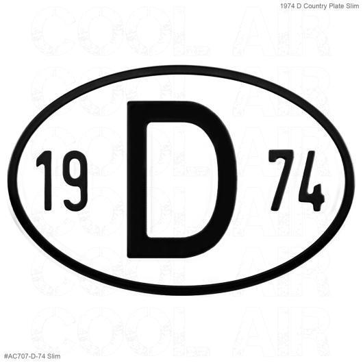 1974 D Country Plate