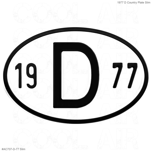 1977 D Country Plate