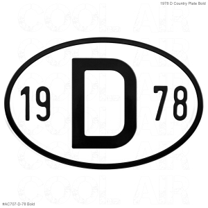 1978 D Country Plate
