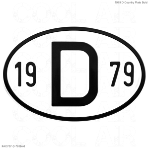 1979 D Country Plate