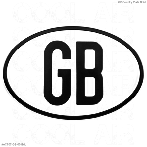 **NCA** Plain GB Country Plate