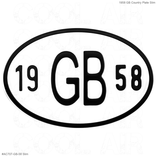 **ON SALE** 1958 GB Country Plate