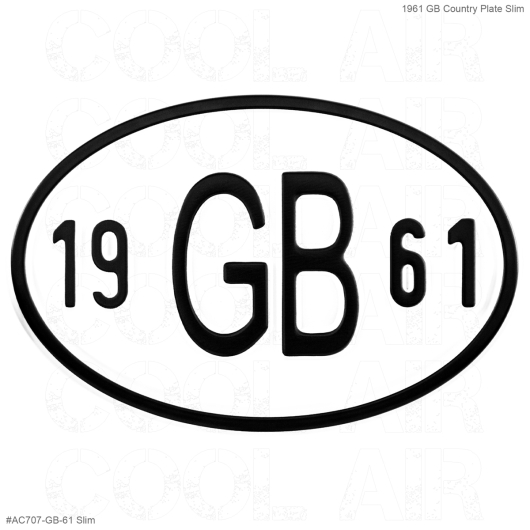 **ON SALE** 1961 GB Country Plate