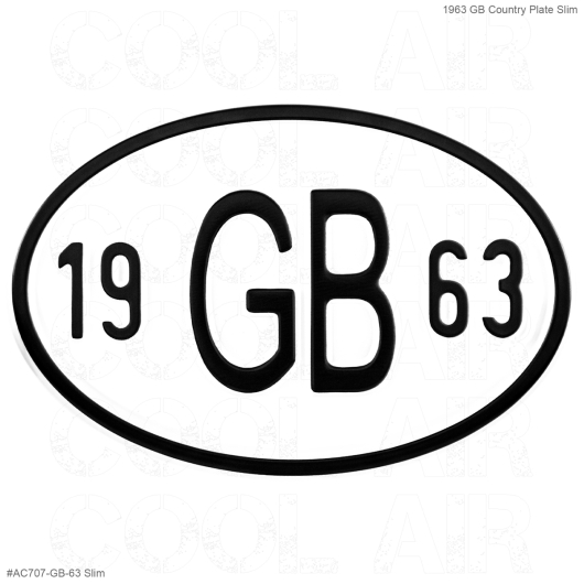 **ON SALE** 1963 GB Country Plate