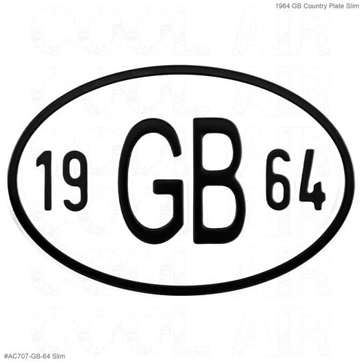 **ON SALE** 1964 GB Country Plate