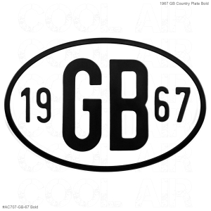 **ON SALE** 1967 GB Country Plate