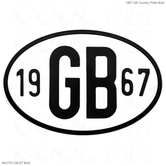 **ON SALE** 1967 GB Country Plate