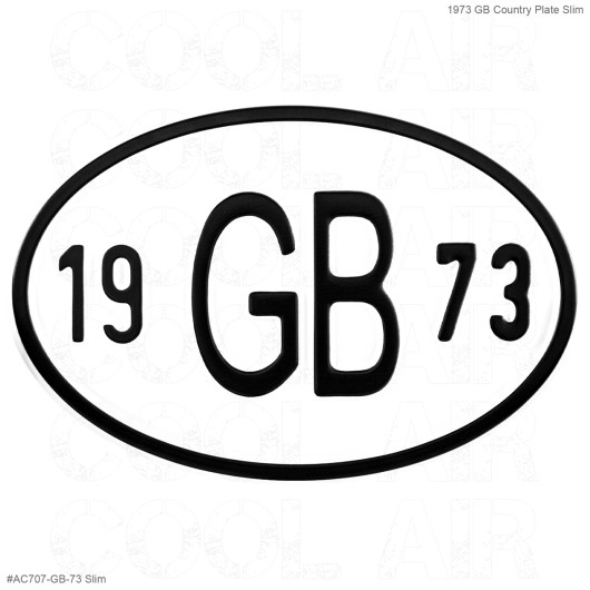 **ON SALE** 1973 GB Country Plate