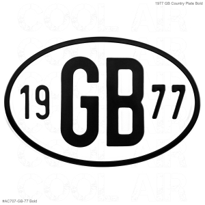 **ON SALE** 1977 GB Country Plate