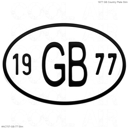 **ON SALE** 1977 GB Country Plate