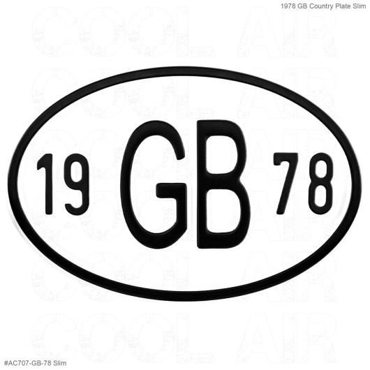 **ON SALE** 1978 GB Country Plate