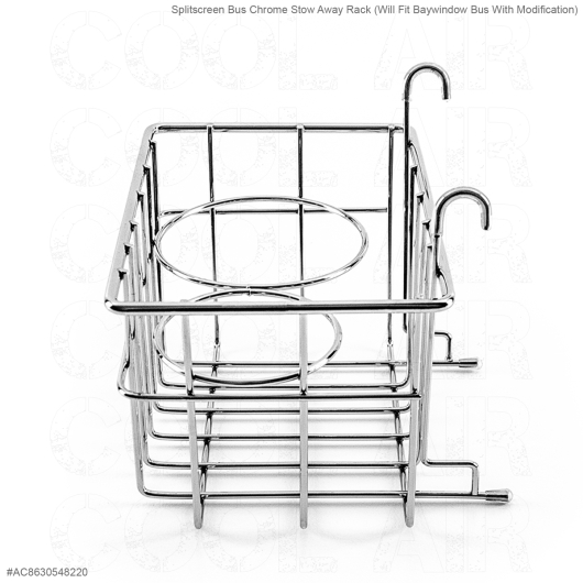 **ON SALE** Splitscreen Bus Chrome Stow Away Rack (Will Fit Baywindow Bus With Modification)