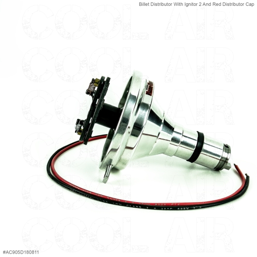 Billet Distributor With Ignitor 2 And Red Distributor Cap