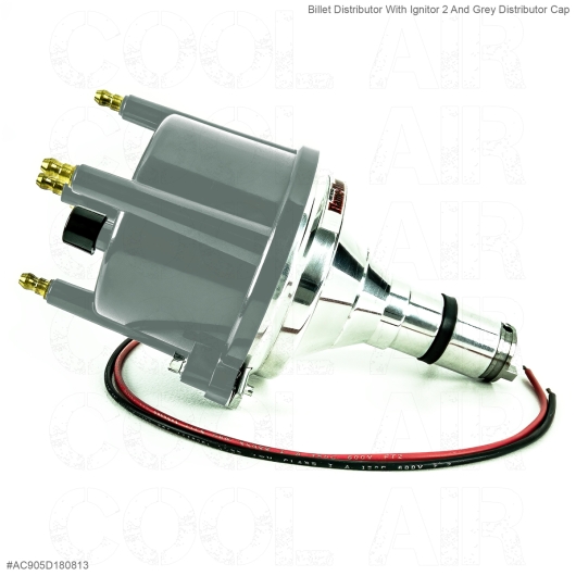 Billet Distributor With Ignitor 2 And Grey Distributor Cap