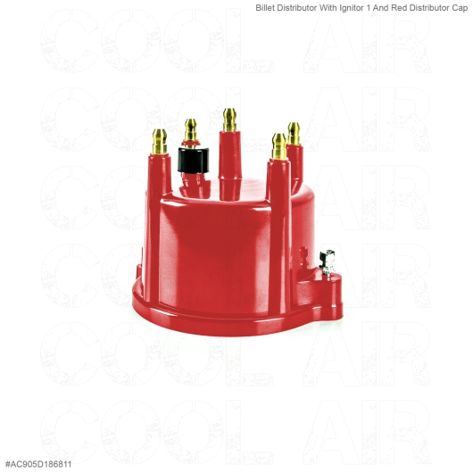 Billet Distributor With Ignitor 1 And Red Distributor Cap