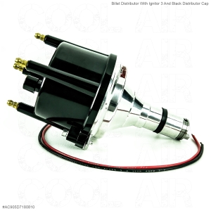 Billet Distributor With Ignitor 3 And Black Distributor Cap