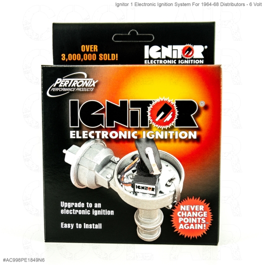 Ignitor 1 Electronic Ignition System For 1964-68 Distributors - 6 Volt