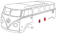 Splitscreen Bus Side Panel Strengthener - Curved Support - 1955-67 - 200mm High
