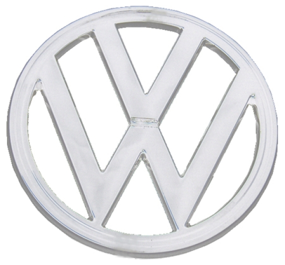 Baywindow Bus White VW Badge - 1973-79