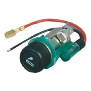 Cigarette Lighter With Black Modern Knob With Green Illumination