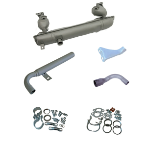 Baywindow Bus Exhaust Bundle Kit - Type 1 Engines With 3 Piece Tailpipe