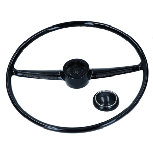 Brazilian Splitscreen Bus Steering Wheel - Pre 1975 - Black