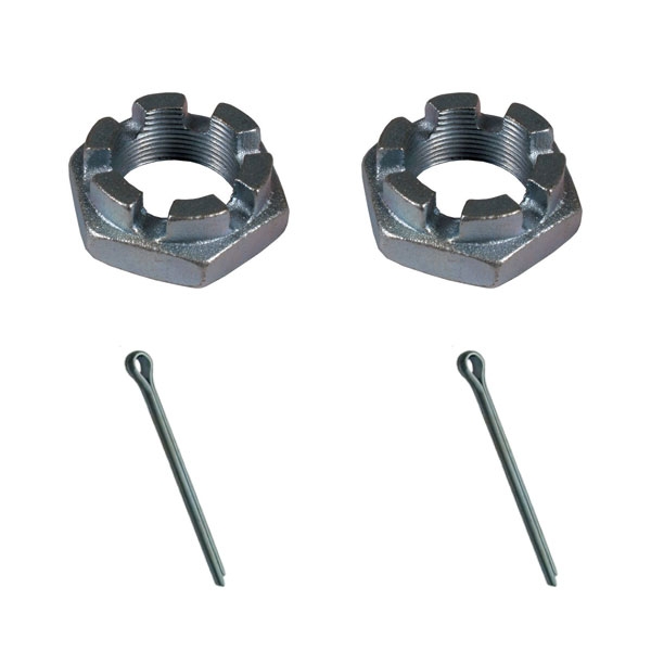 Baywindow Bus Rear Hub Nuts and Split Pins - 46mm Axle Nut With 6 ...