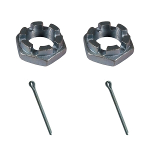Baywindow Bus Rear Hub Nuts and Split Pins - 46mm Axle Nut With 6 Crowns