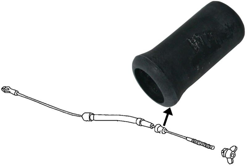 Clutch Cable Conduit Rubber Boot - All Aircooled Models