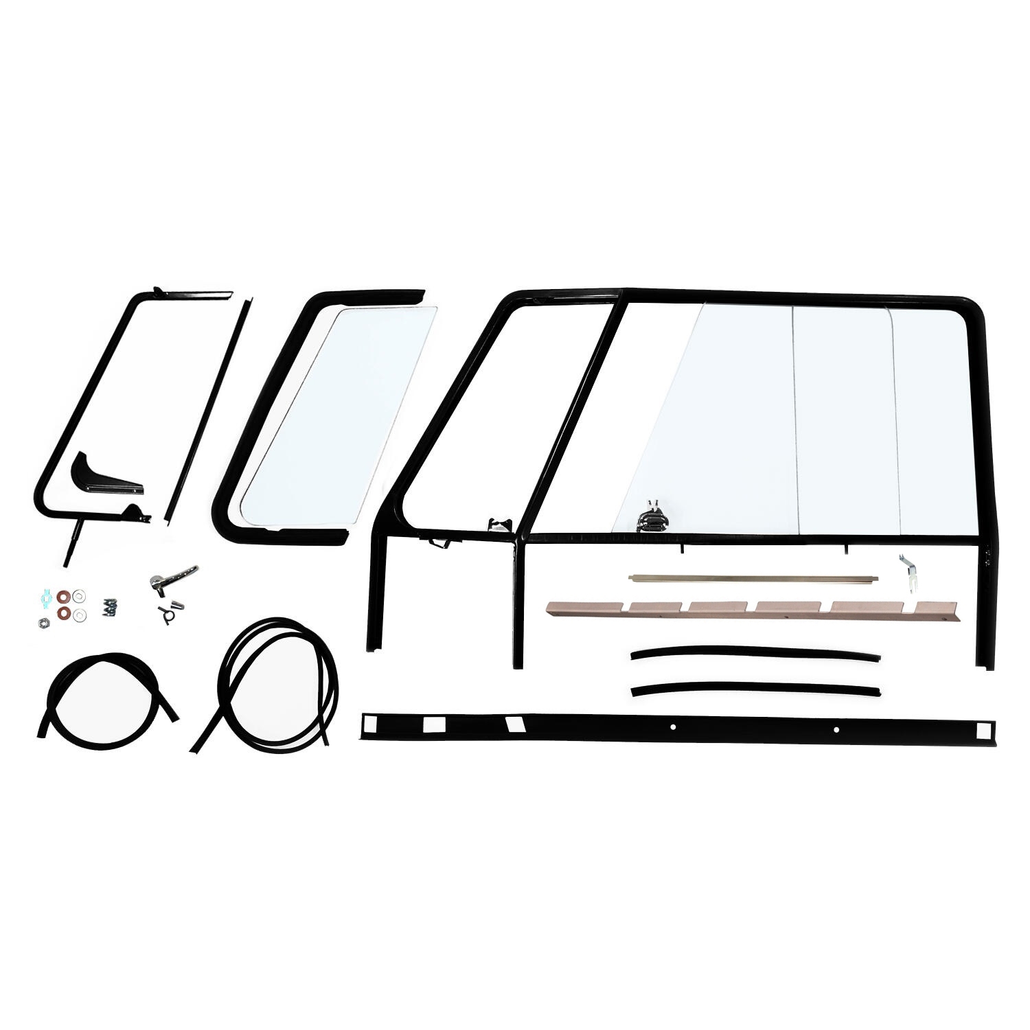Splitscreen Bus Complete Door Window Frame Kit - 1955-67 - Left ...