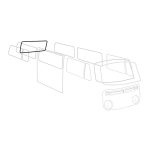 Baywindow Bus Rear Window Seal - With Preformed Corners