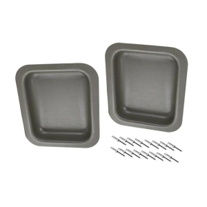 Splitscreen Bus Front Cab Door Panel Map Pockets - 1955-60 - Grey Plastic