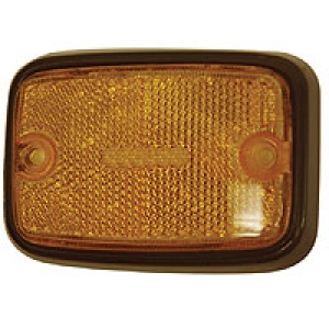 US Spec Baywindow Bus Side Marker - Amber Lens With Black Surround - 1971-79