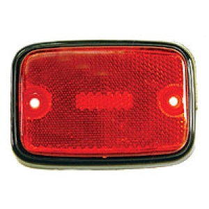 US Spec Baywindow Bus Rear Side Marker - Red Lens With Black Surround - 1971-79