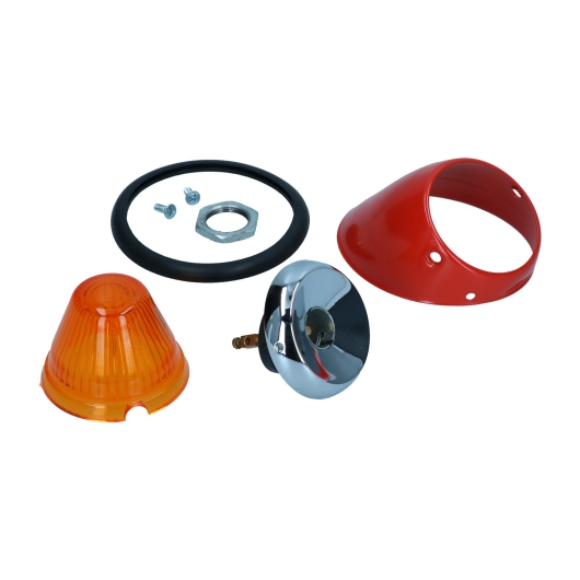 Splitscreen Bus Bullet Indicator Assembly With Amber Lens - 1956-63- Right