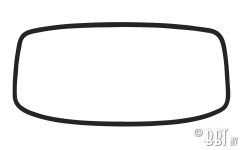 Baywindow Bus Front Windscreen Seal (Deluxe) - For Use With Metal Trim