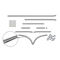 **NLA** Splitscreen Bus 23 Window Deluxe Body Moulding Kit - 1951-63 RHD