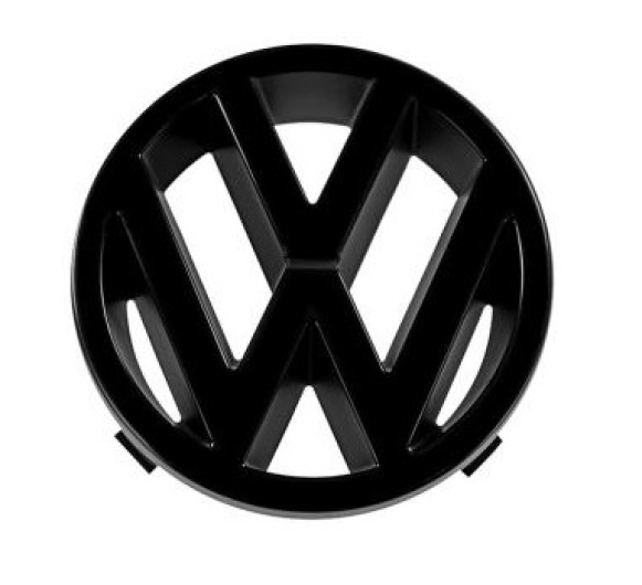 Type 25 Front Grill VW Badge - 1988-92 - Black (125mm)