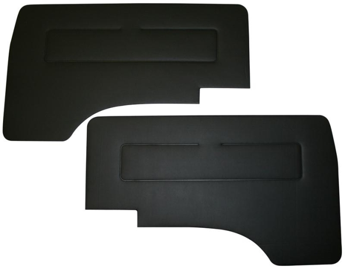 Type 25 Cab Door Panel Kit Black Vinyl