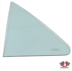 Type 25 Cab Door Fixed Quarter Light Glass - Right - Green Tinted Glass