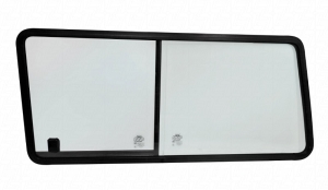 Type 25 Sliding Side Window - Rear Left (Black Frame)